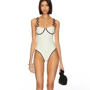 Saudade White Night One Piece in White Size XS